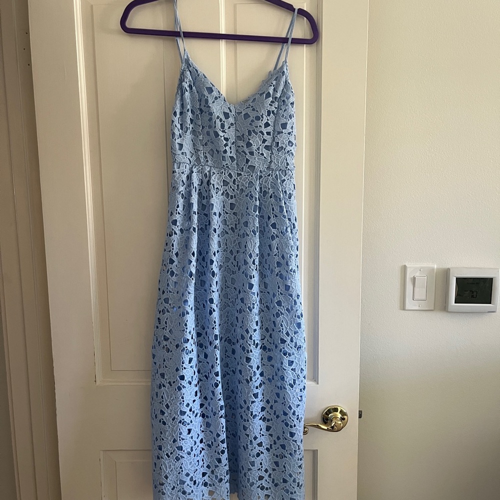 Lace A-Line Midi Dress